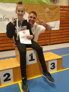 Stříbrná Lucka Krulová s tatínkem (foto: Tomáš Prek).