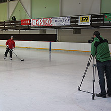 Natáčení na ledové ploše 18. 10. 2012