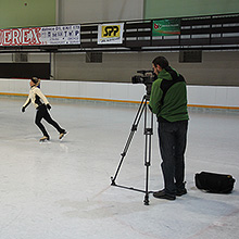 Natáčení na ledové ploše 18. 10. 2012